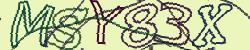 Darstellung des Captcha-Codes.