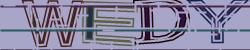 Darstellung des Captcha-Codes.