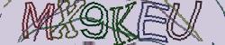 Darstellung des Captcha-Codes.