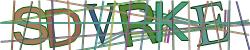Darstellung des Captcha-Codes.