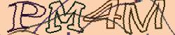 Darstellung des Captcha-Codes.