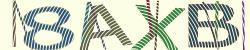 Darstellung des Captcha-Codes.