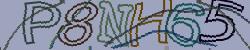 Darstellung des Captcha-Codes.