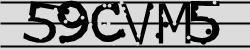 Darstellung des Captcha-Codes.