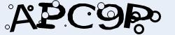 Darstellung des Captcha-Codes.