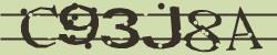 Darstellung des Captcha-Codes.