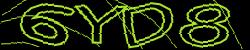 Darstellung des Captcha-Codes.