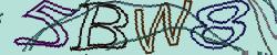 Darstellung des Captcha-Codes.