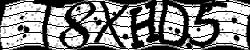 Darstellung des Captcha-Codes.